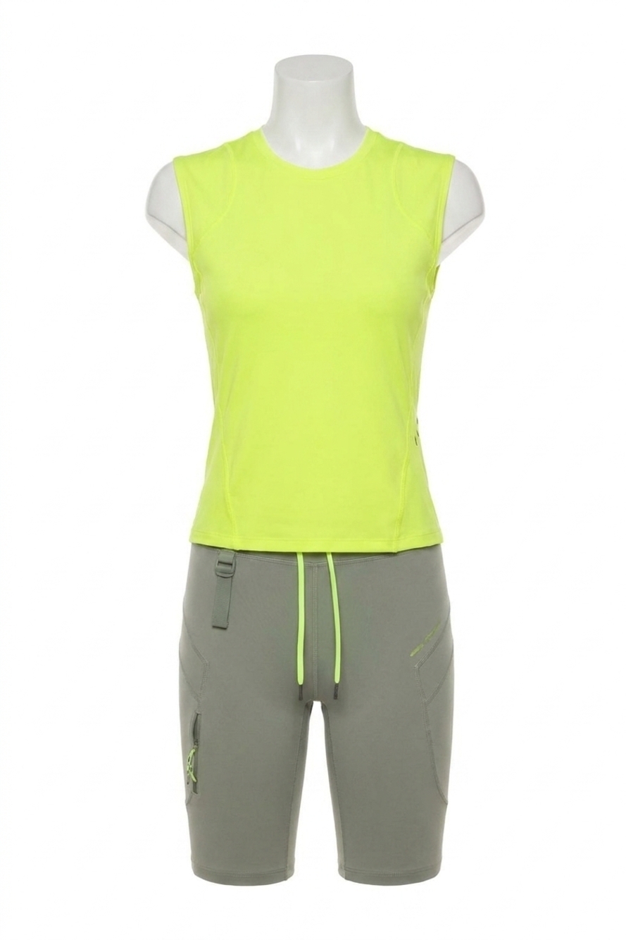 NEW LULULEMON cap sleeve hiking tank in highlight yellow